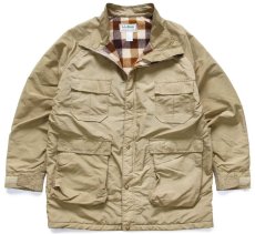 画像1: 80s USA製 L.L.Bean BAXTER STATE PARKA ウールライナー ナイロン マウンテンジャケット カスタム タン L (1)