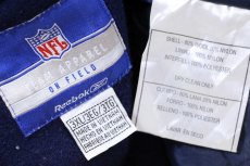画像5: 00s Reebokリーボック NFL Patriots キルティングライナー メルトン ウールスタジャン 紺 3XL★特大 (5)