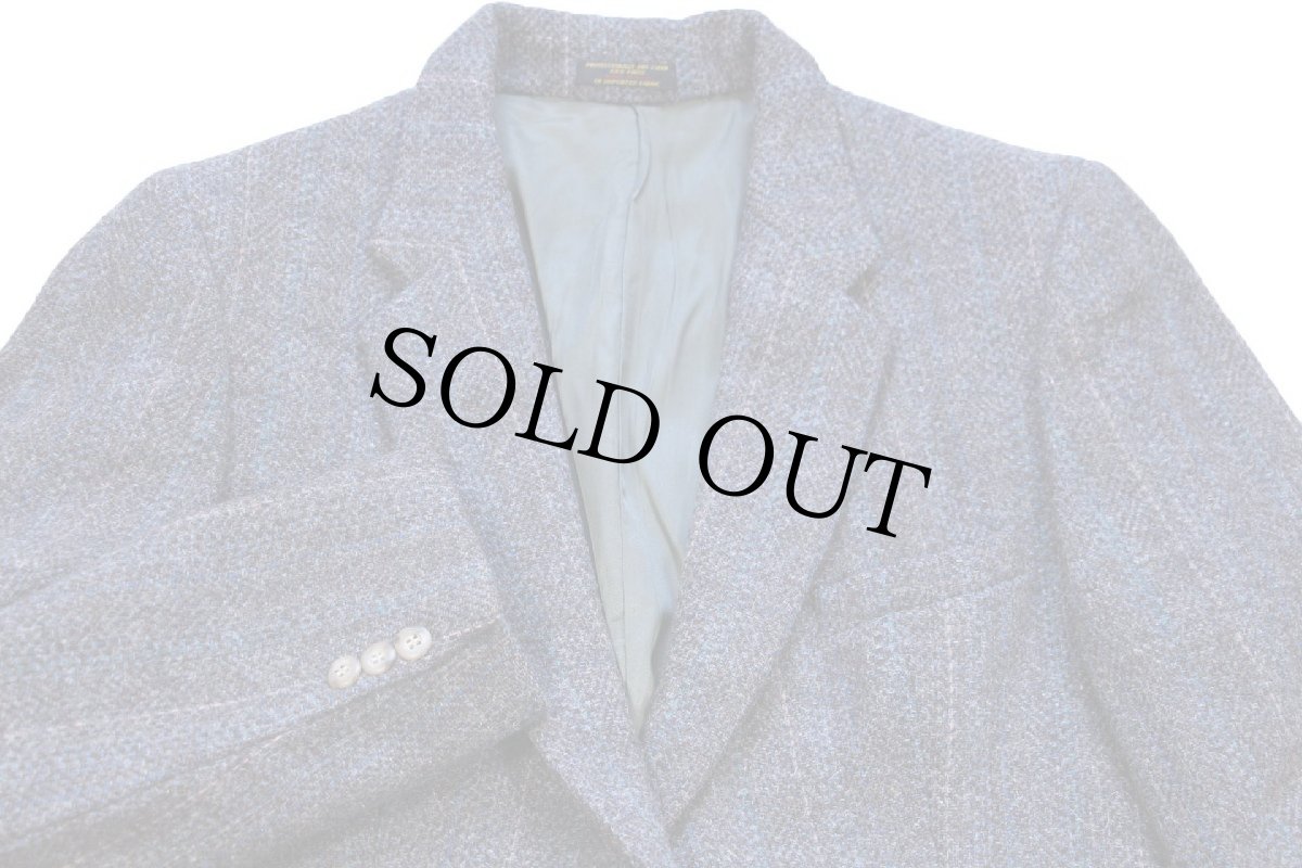 画像3: 80s USA製 Regent Clothes × Harris Tweed ハリスツイード 2つボタン ウール テーラードジャケット★ブレザー (3)