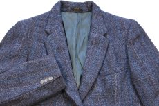 画像3: 80s USA製 Regent Clothes × Harris Tweed ハリスツイード 2つボタン ウール テーラードジャケット★ブレザー (3)