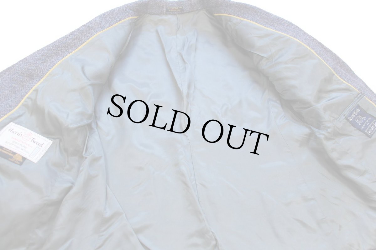 画像5: 80s USA製 Regent Clothes × Harris Tweed ハリスツイード 2つボタン ウール テーラードジャケット★ブレザー (5)