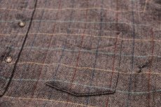 画像5: 70s USA製 PENDLETONペンドルトン ウィンドウペンチェック ヘリンボーン ウールシャツ XL (5)