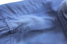 画像6: 90s USA製 ラルフローレン ワンポイント ボタンダウン コットンシャツ ブルーグレー フェード (6)