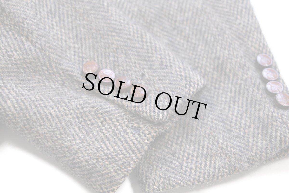 画像7: 70s USA製 Barney's NEW YORK バーニーズニューヨーク 2つボタン ウール ツイード テーラードジャケット★ブレザー (7)