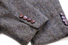 画像7: 70s USA製 Barney's NEW YORK バーニーズニューヨーク 2つボタン ウール ツイード テーラードジャケット★ブレザー (7)