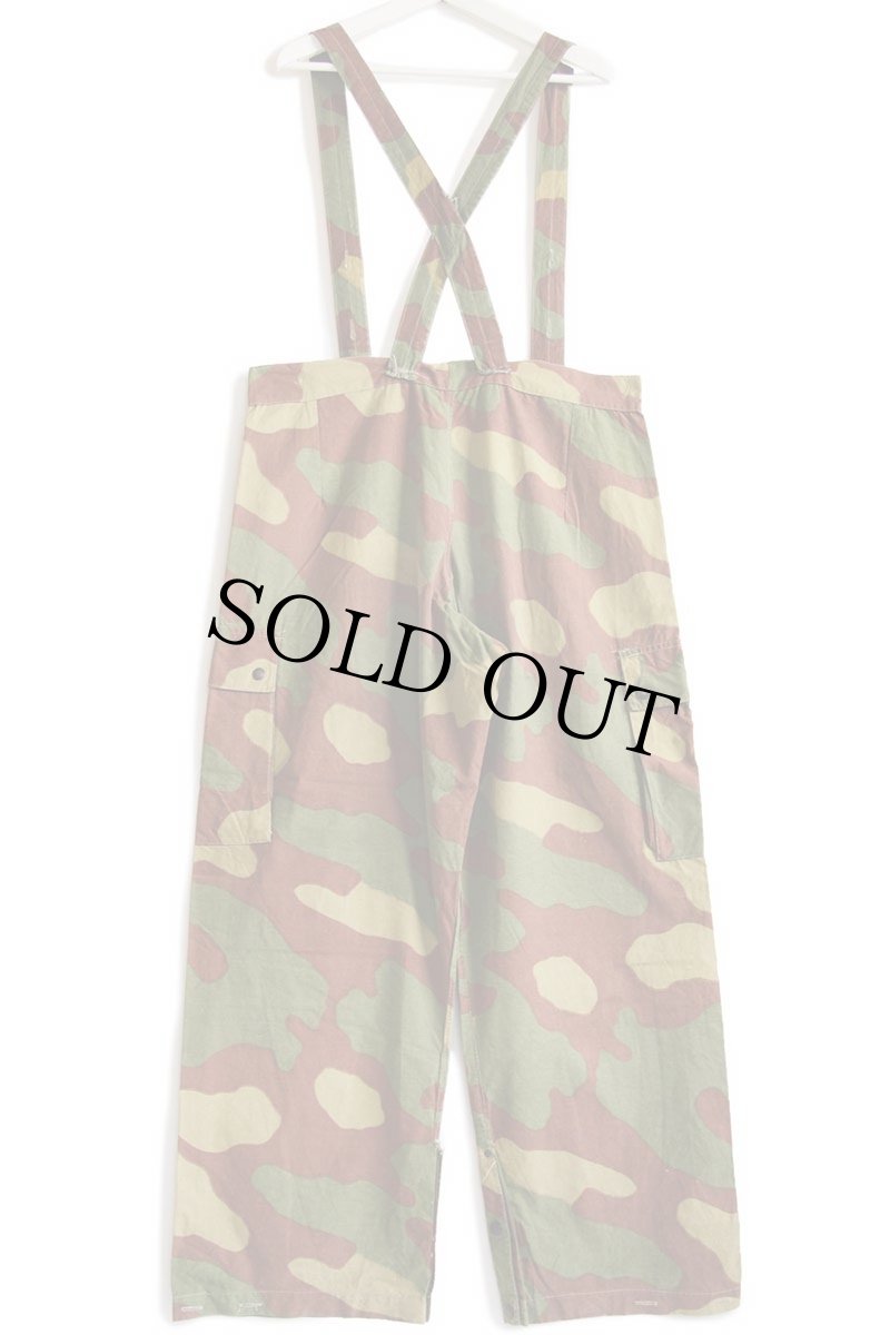 画像3: 60s イタリア軍 サンマルコカモ コットン カーゴ パラトルーパー オーバーパンツ W39★B (3)