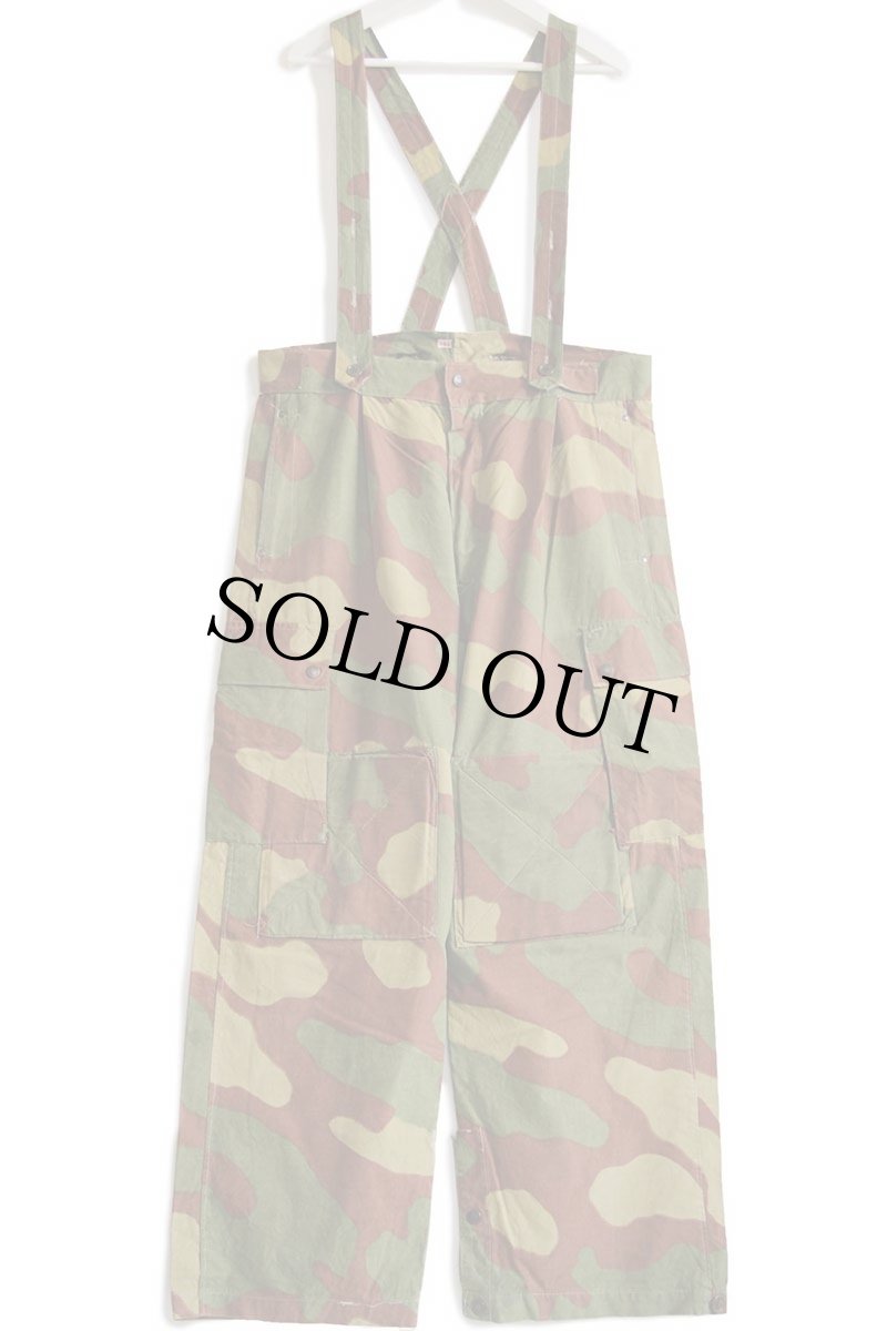 画像2: 60s イタリア軍 サンマルコカモ コットン カーゴ パラトルーパー オーバーパンツ W39★B (2)