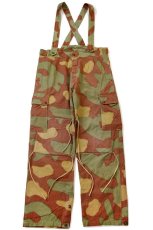 画像2: 60s イタリア軍 サンマルコカモ コットン カーゴ パラトルーパー オーバーパンツ W38★A (2)