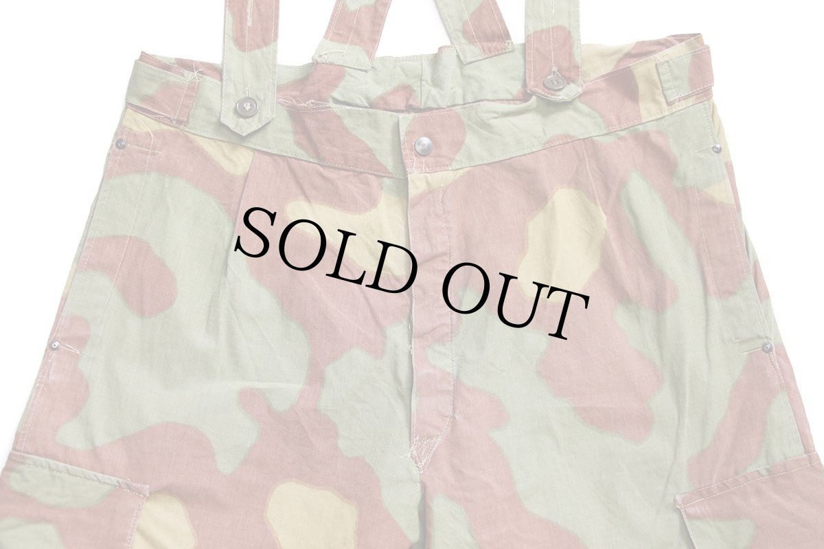 画像4: 60s イタリア軍 サンマルコカモ コットン カーゴ パラトルーパー オーバーパンツ W38 (4)