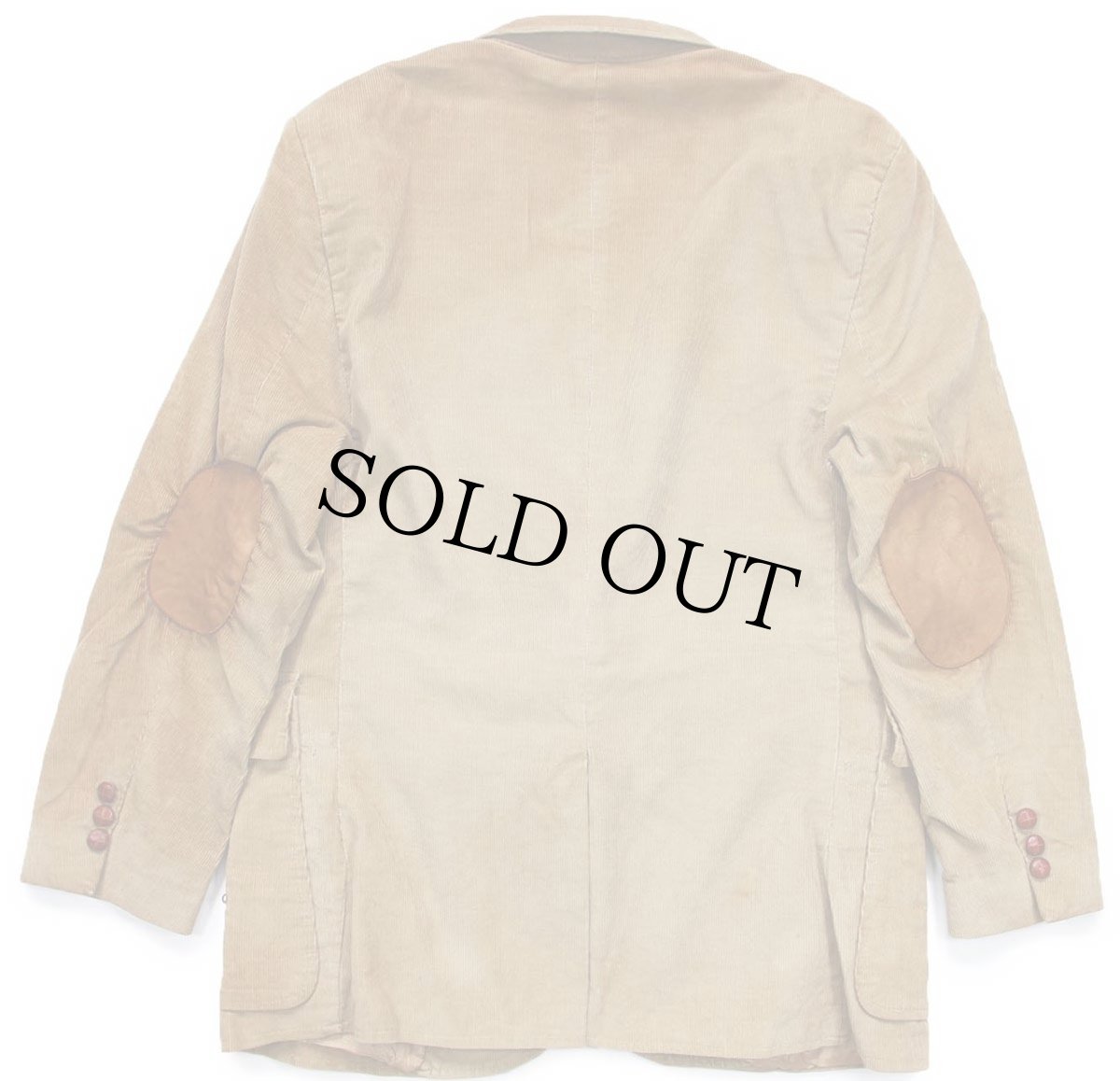 画像2: 80s Levi'sリーバイス スタッズ カスタム 2つボタン コーデュロイ テーラードジャケット 茶★ブレザー (2)