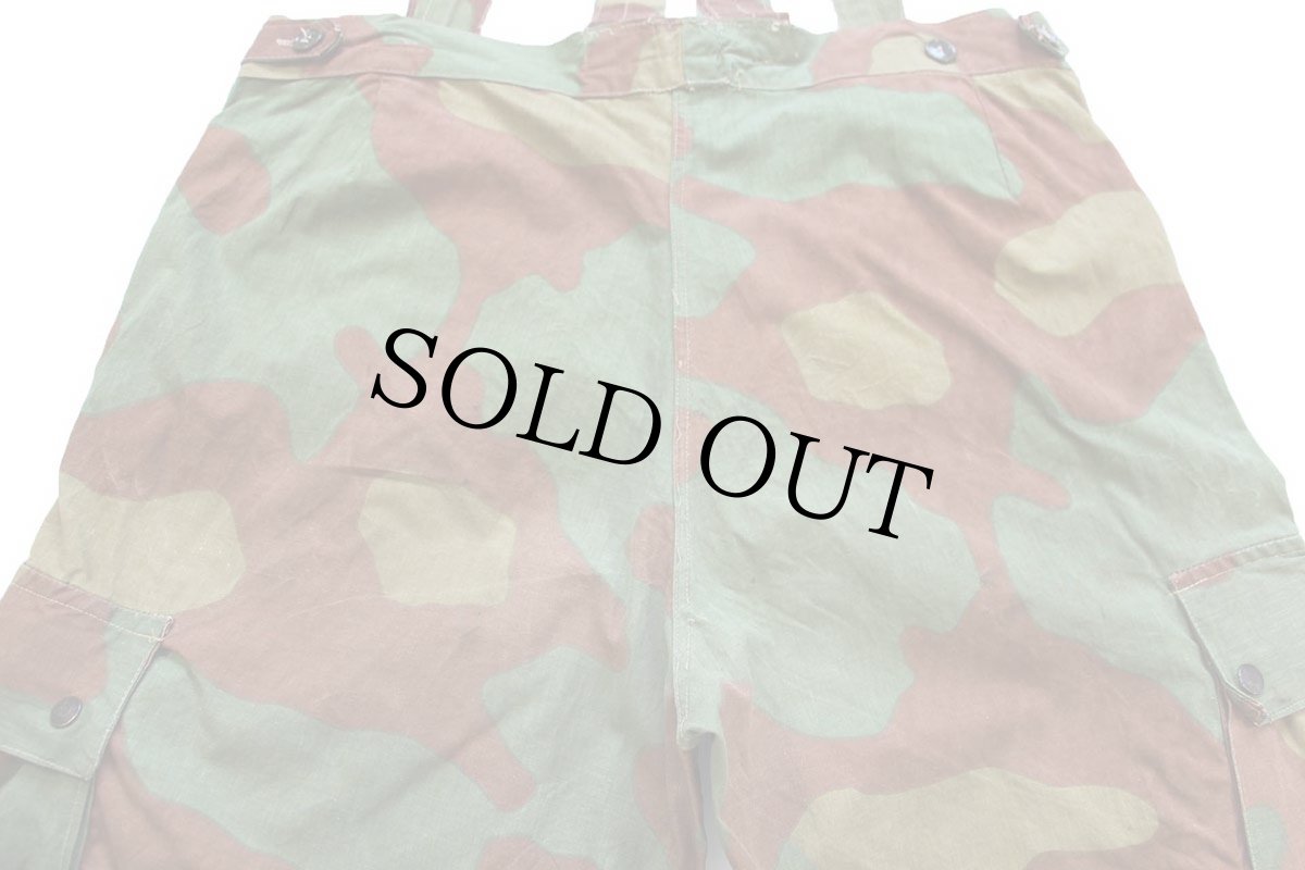 画像5: 60s イタリア軍 サンマルコカモ コットン カーゴ パラトルーパー オーバーパンツ W39★D (5)