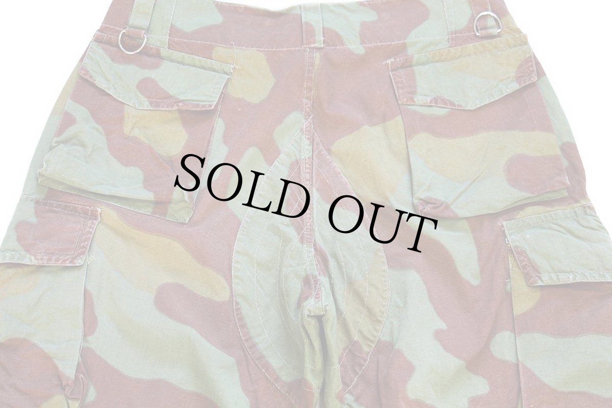 画像5: 60s イタリア軍 サンマルコカモ ワンタック コットン カーゴ パラトルーパーパンツ W36 (5)