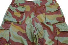 画像5: 60s イタリア軍 サンマルコカモ ワンタック コットン カーゴ パラトルーパーパンツ W36 (5)
