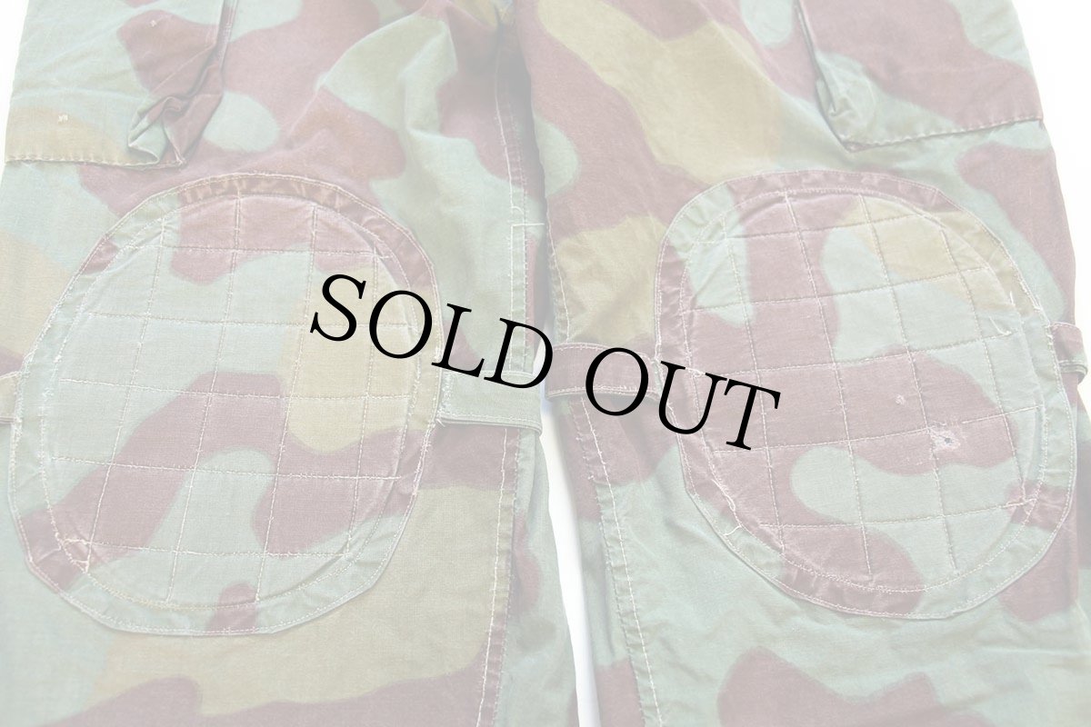 画像8: 60s イタリア軍 サンマルコカモ ワンタック コットン カーゴ パラトルーパーパンツ W36 (8)