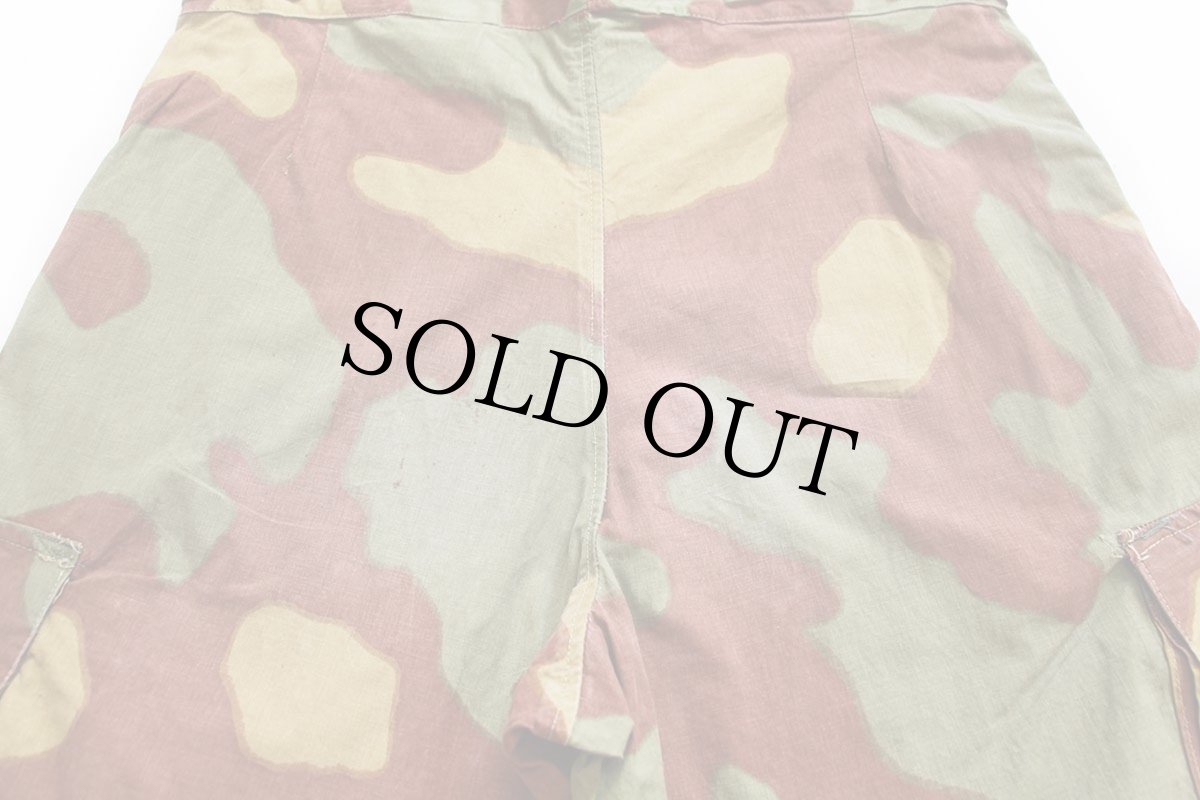 画像5: 60s イタリア軍 サンマルコカモ コットン カーゴ パラトルーパー オーバーパンツ W38 (5)