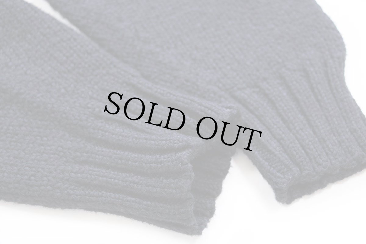 画像6: 90s ポロ ラルフローレン ワンポイント コットン×ウールニット セーター ブラック L (6)