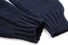 画像6: 90s ポロ ラルフローレン ワンポイント コットン×ウールニット セーター ブラック L (6)