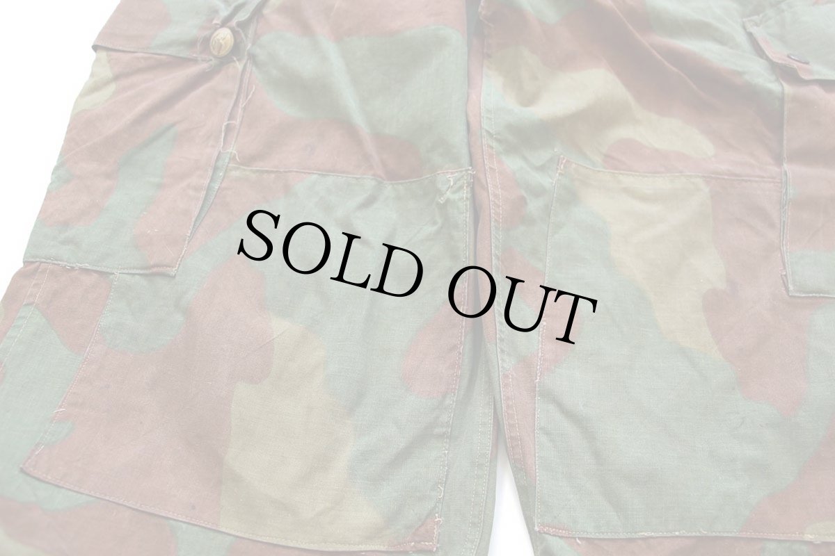 画像7: 60s イタリア軍 サンマルコカモ コットン カーゴ パラトルーパー オーバーパンツ W39★D (7)