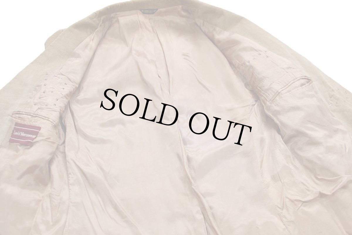 画像5: 80s Levi'sリーバイス スタッズ カスタム 2つボタン コーデュロイ テーラードジャケット 茶★ブレザー (5)