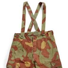 画像1: 60s イタリア軍 サンマルコカモ コットン カーゴ パラトルーパー オーバーパンツ W38★A (1)