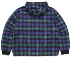 画像2: USA製 The Vermont Flannel タータンチェック プルオーバー コットン ネルパーカー XL (2)