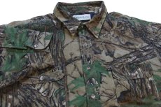 画像3: 80s USA製 Gander Mountain リアルツリーカモ キルティングライナー シャモアクロスシャツ カスタム 4XL★超特大 (3)