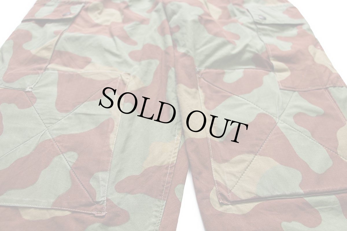 画像5: 60s イタリア軍 サンマルコカモ コットン カーゴ パラトルーパー オーバーパンツ W39★C (5)
