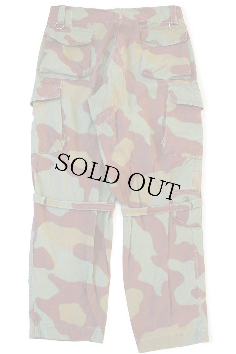 画像3: 60s イタリア軍 サンマルコカモ ワンタック コットン カーゴ パラトルーパーパンツ W36 (3)