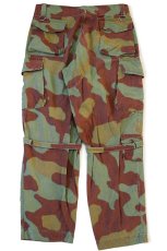 画像3: 60s イタリア軍 サンマルコカモ ワンタック コットン カーゴ パラトルーパーパンツ W36 (3)