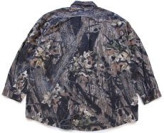 画像2: 80s USA製 MOSSY OAK BREAK UP リアルツリーカモ シャモアクロスシャツ 特大 (2)