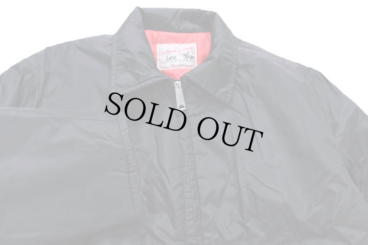 画像3: 70s USA製 Leeリー STORM RIDERストームライダー 無地 キルティングライナー ナイロンジャケット 黒 (3)