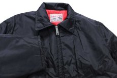 画像3: 70s USA製 Leeリー STORM RIDERストームライダー 無地 キルティングライナー ナイロンジャケット 黒 (3)