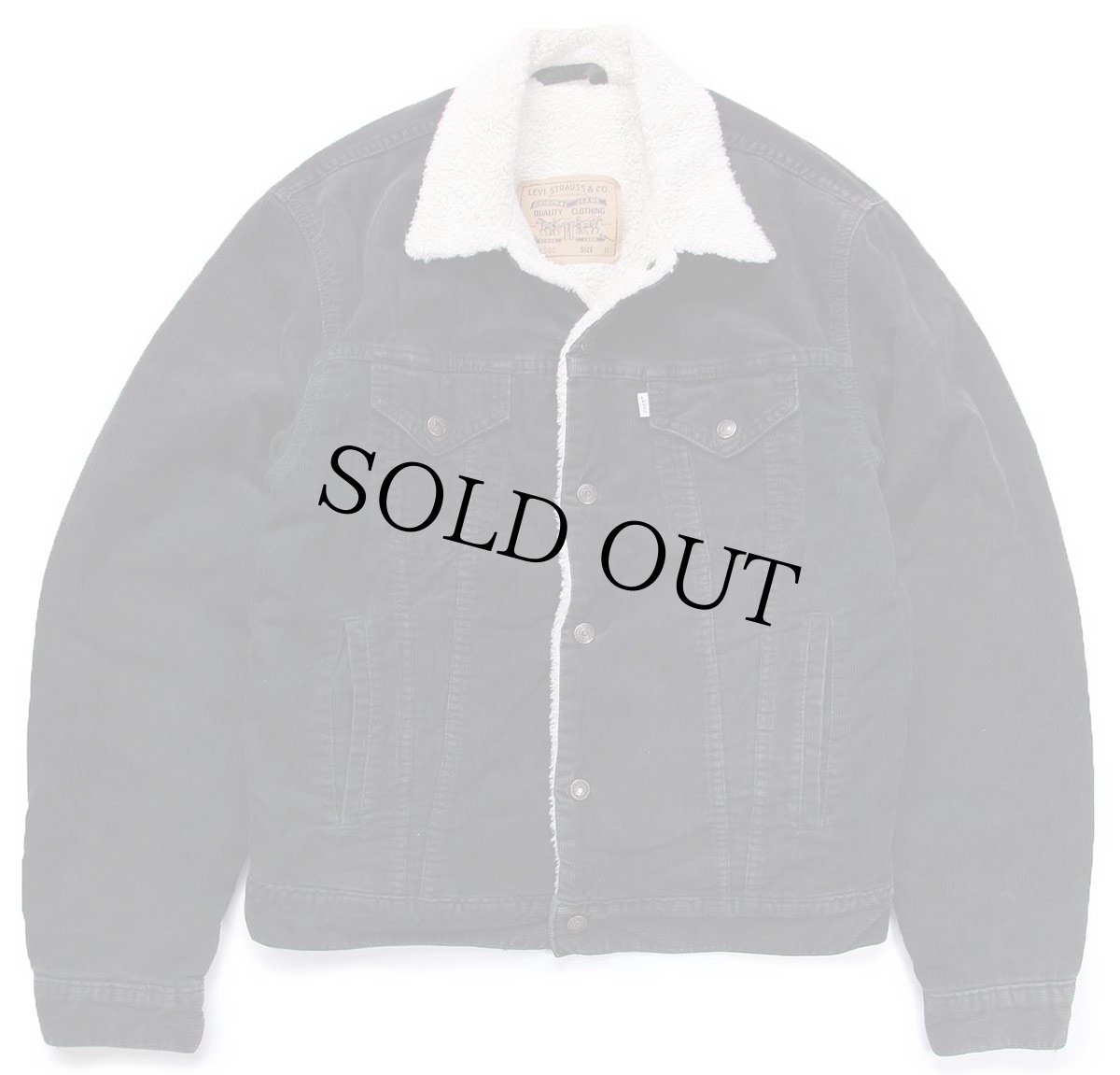 画像1: 90s Levi'sリーバイス 71500 ボアライナー コーデュロイジャケット 4ポケット 黒 M★ユーロ (1)