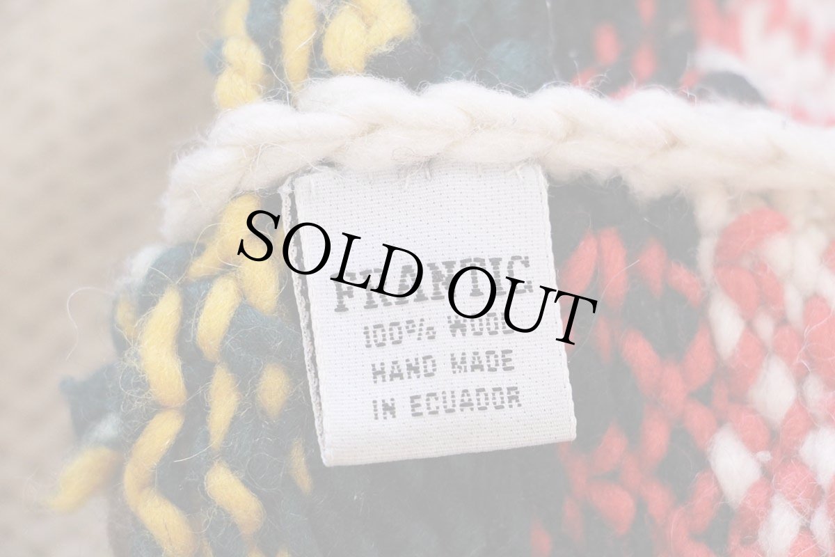 画像4: エクアドル製 FRANTIC フェアアイル柄 ウール ハンドニット カウチンセーター★ローゲージ (4)