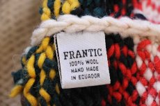 画像4: エクアドル製 FRANTIC フェアアイル柄 ウール ハンドニット カウチンセーター★ローゲージ (4)