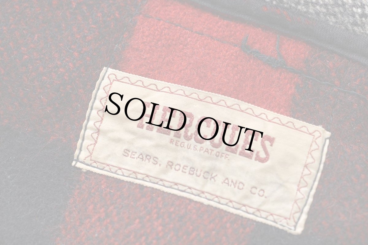 画像4: 40s SEARS HERCULESヘラクレス ブロックチェック ウールジャケット (4)