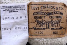 画像4: 90s Levi'sリーバイス 71500 ボアライナー コーデュロイジャケット 4ポケット 黒 M★ユーロ (4)