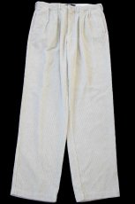 画像2: デッドストック★00s ポロ ラルフローレン ANDREW PANT ツータック コットン 太畝 コーデュロイパンツ ライトベージュ W36 L34 (2)