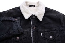画像3: 90s Levi'sリーバイス 71500 ボアライナー コーデュロイジャケット 4ポケット 黒 M★ユーロ (3)