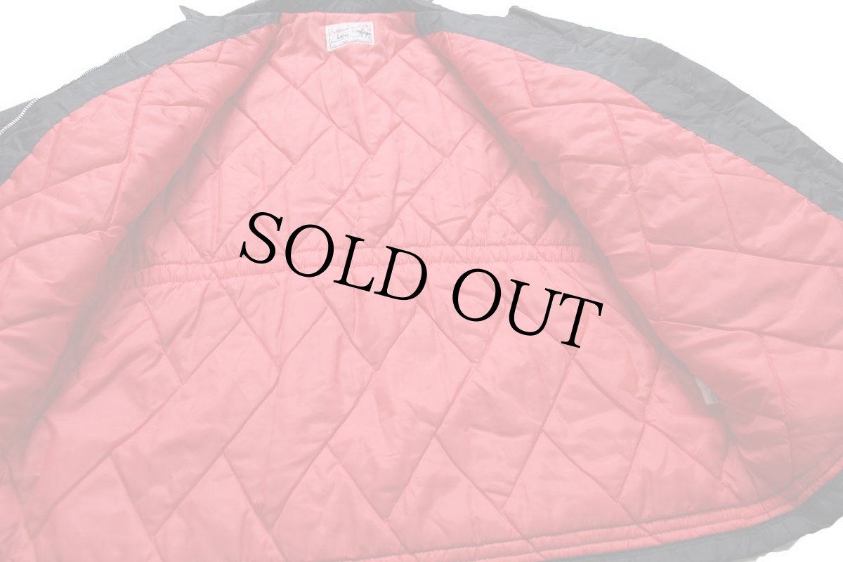 画像6: 70s USA製 Leeリー STORM RIDERストームライダー 無地 キルティングライナー ナイロンジャケット 黒 (6)