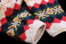 画像6: エクアドル製 FRANTIC フェアアイル柄 ウール ハンドニット カウチンセーター★ローゲージ (6)