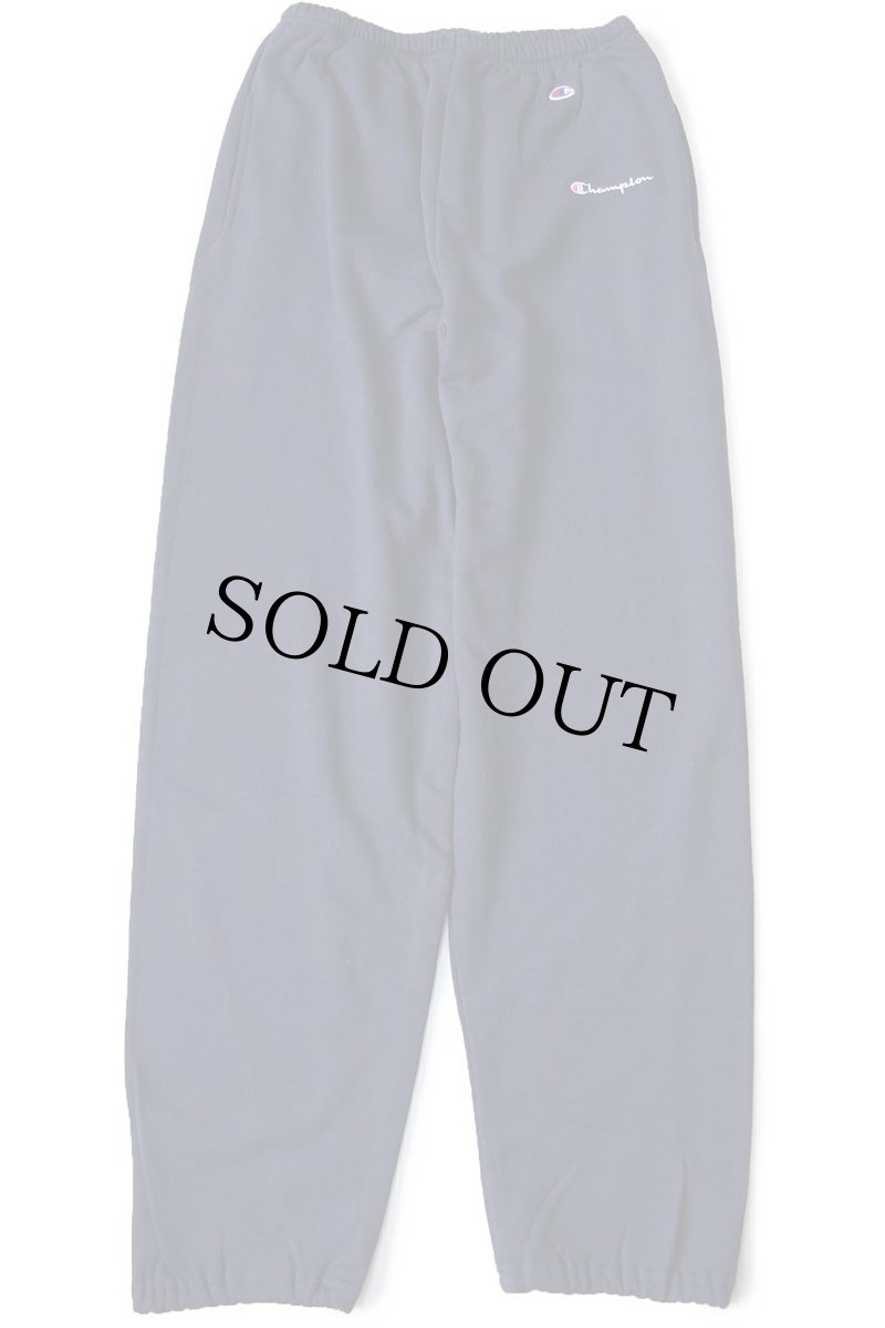 画像2: デッドストック★90s USA製 Championチャンピオン スクリプト ロゴ刺繍 スウェットパンツ 紺 L (2)