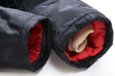 画像7: 70s USA製 Leeリー STORM RIDERストームライダー 無地 キルティングライナー ナイロンジャケット 黒 (7)