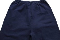 画像5: デッドストック★90s USA製 Championチャンピオン スクリプト ロゴ刺繍 スウェットパンツ 紺 L (5)