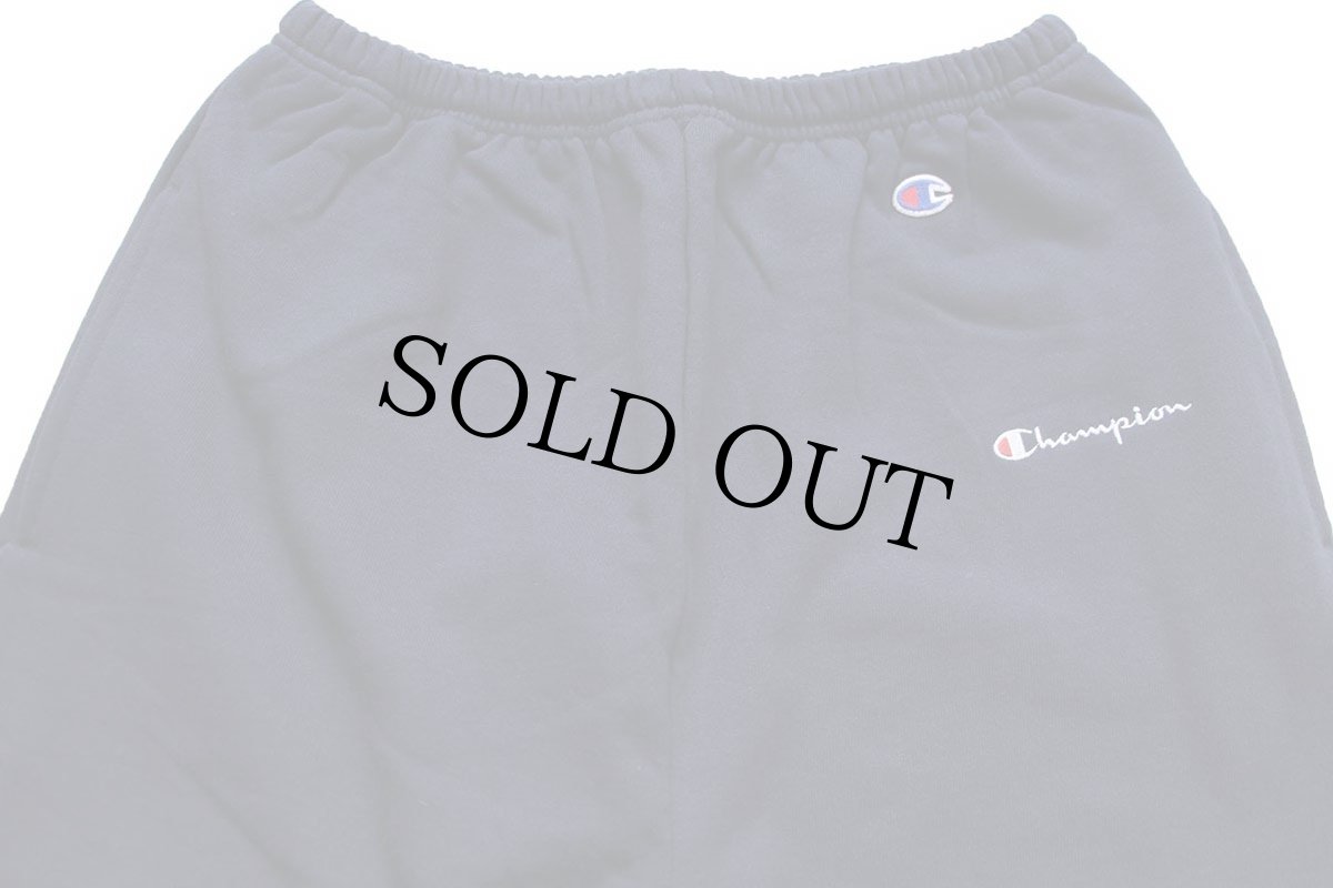 画像4: デッドストック★90s USA製 Championチャンピオン スクリプト ロゴ刺繍 スウェットパンツ 紺 L (4)