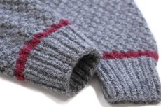 画像6: 80s Woolrichウールリッチ イーグル ローゲージ 切り替え ウールニット セーター L (6)