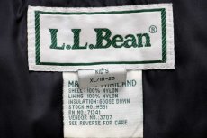 画像4: 90s L.L.Bean ナイロン ダウンベスト 黒 KID'S XL (4)