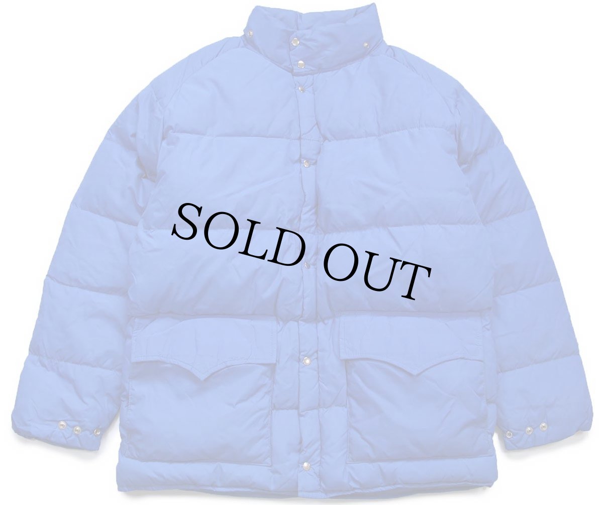 画像1: 70s Woolrichウールリッチ ナイロン ダウンジャケット 青 L (1)