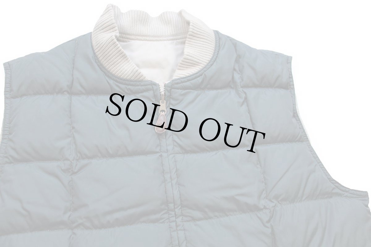 画像3: 90s EddieBauerエディーバウアー リバーシブル ダウンベスト 深緑×グレーベージュ L (3)