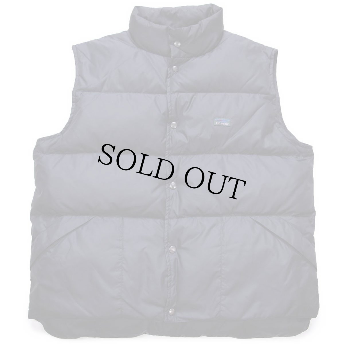 画像1: 90s L.L.Bean ナイロン ダウンベスト 黒 KID'S XL (1)